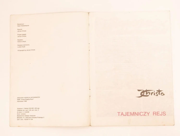 STARY KOMIKS TAJEMNICZY REJS 1988