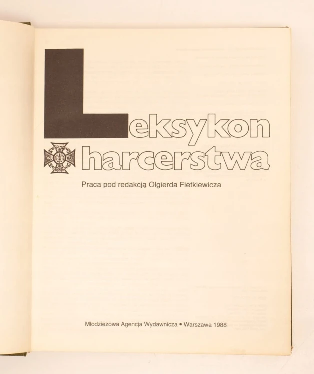 STARA KSIĄŻKA LEKSYKON HARCERSTWA 1988