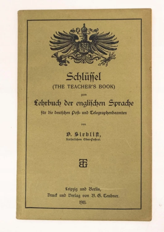 STARA KSIĄŻKA LEHRBUCH DER ENGLISCHEN SPRACHE 1911