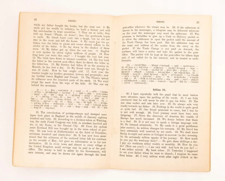 STARA KSIĄŻKA LEHRBUCH DER ENGLISCHEN SPRACHE 1911