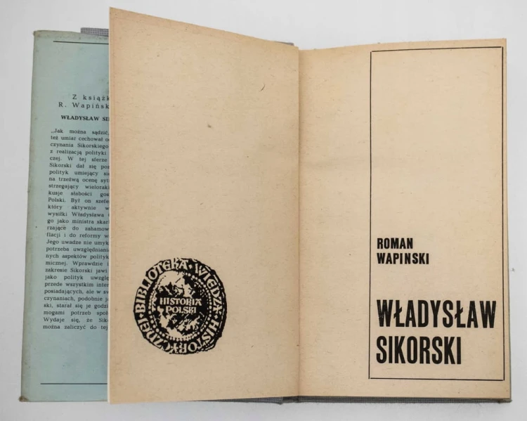 STARA KSIĄŻKA WŁADYSŁAW SIKORSKI -R. WAPIŃSKI 1979