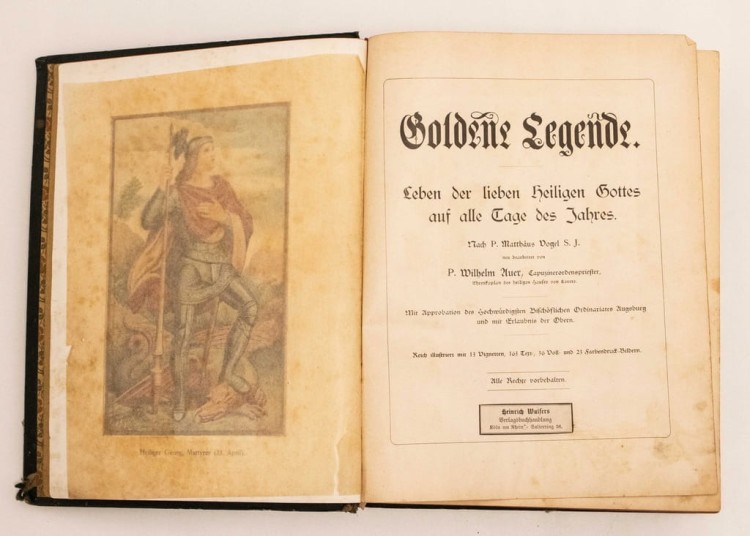 KSIĄŻKA NIEMIECKA GOLDENE LEGENDE 1902