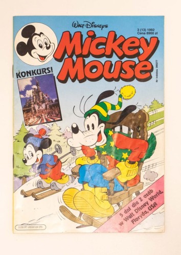 STARY KOMIKS MYSZKA MIKI NR 3 1992