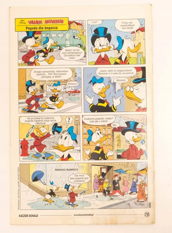 STARY KOMIKS KACZOR DONALD