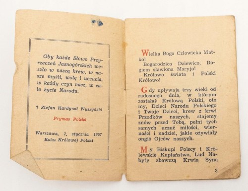 STARA KSIĄŻKA JASNOGÓRSKIE ŚLUBY NARODU POL 1957