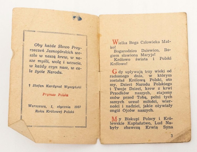 STARA KSIĄŻKA JASNOGÓRSKIE ŚLUBY NARODU POL 1957