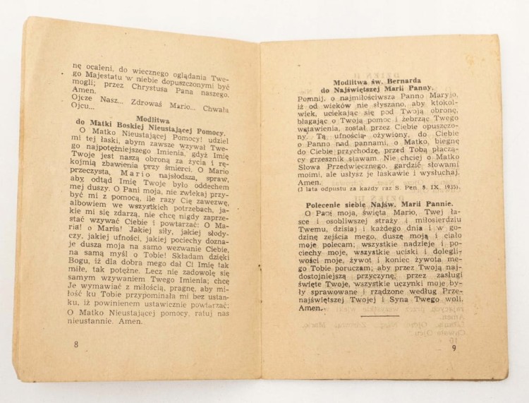 STARA KSIĄŻKA NOWENNA DO MATKI BOSKIEJ 1949