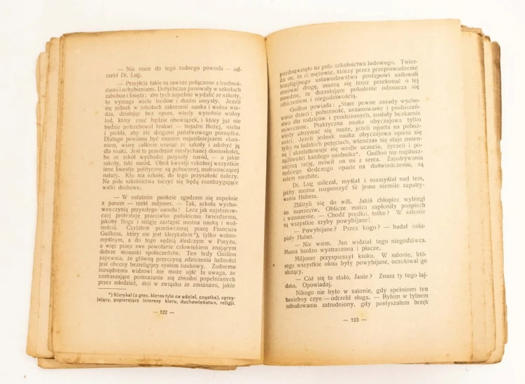 STARA KSIĄŻKA DIABEŁ W SZKOLE 1928