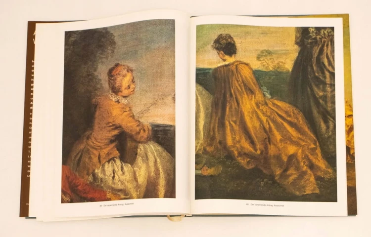 STARA KSIĄŻKA NIEMIECKA ANTOINE WATTEAU 1986
