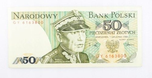 50 ZŁOTYCH 1988 ROK s. GY st. 1
