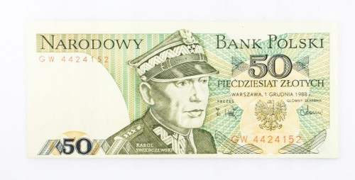 50 ZŁOTYCH 1988 ROK s. GW st. 1