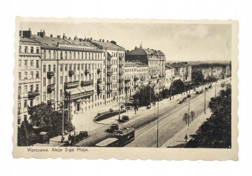 WARSZAWA - ALEJE 3-GO MAJA, TRAMWAJ l. 20/30