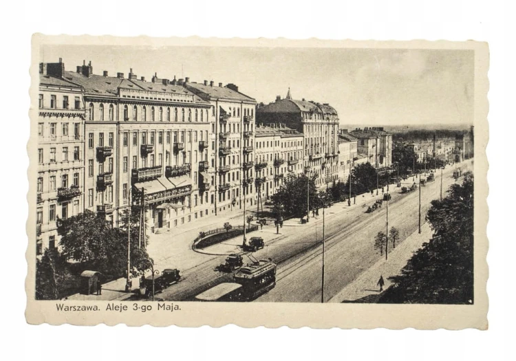 WARSZAWA - ALEJE 3-GO MAJA, TRAMWAJ l. 20/30
