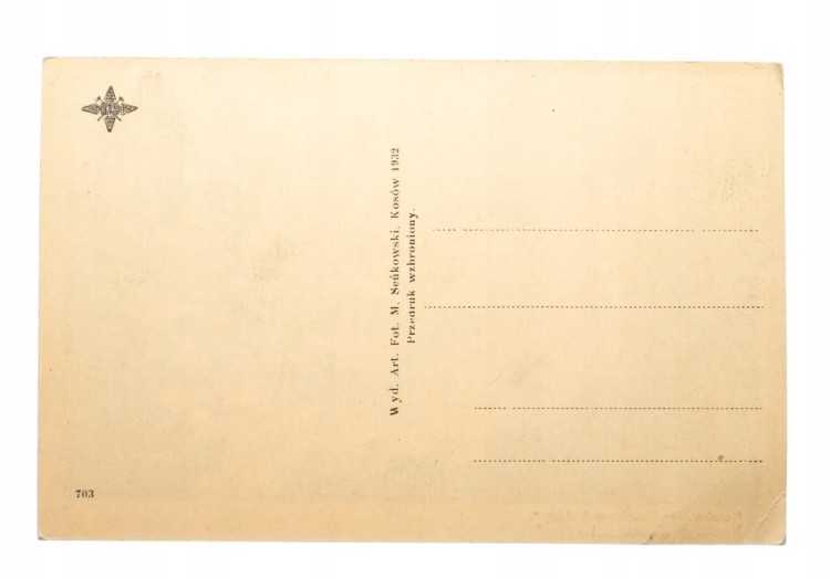 KOSÓW - WIDOK Z ZAMKOWEJ GÓRY 1932
