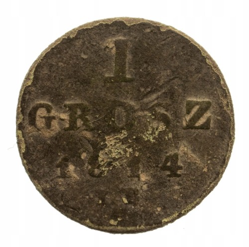 Ks. Warszawskie 1807-15, grosz 1814 I.B., Warszawa