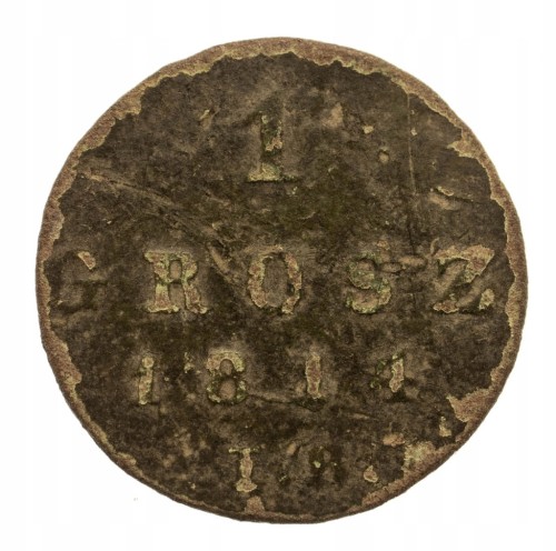 Ks. Warszawskie 1807-15, grosz 1814 I.B., Warszawa