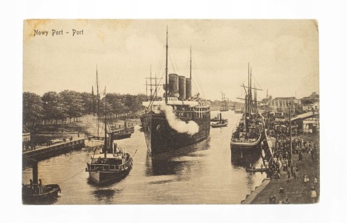 GDAŃSK - NOWY PORT, STATEK pocz. XX w.