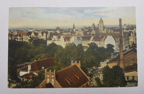 POZNAŃ WIDOK OGÓLNY ZAMEK CESARSKI 1911