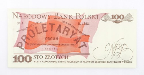 100 ZŁOTYCH 1986 ROK s. NZ st. 1