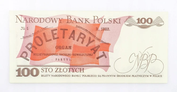100 ZŁOTYCH 1986 ROK s. NZ st. 1