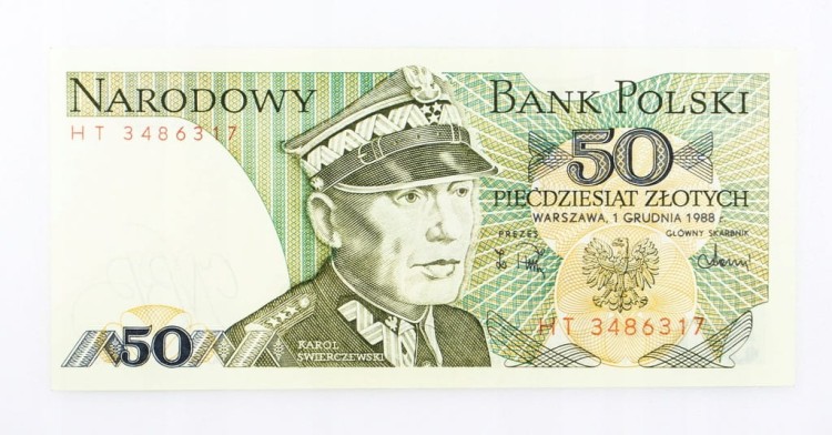 50 ZŁOTYCH 1988 ROK s. HT st. 1