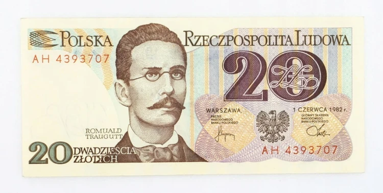 20 ZŁOTYCH 1982 ROK s. AH st. 1