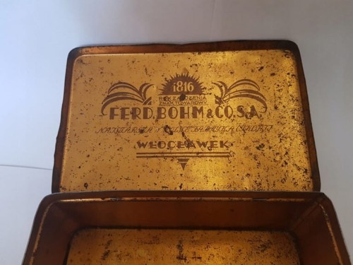 Stara puszka FERDYNAND BOHM&CO.S.A. WŁOCŁAWEK
