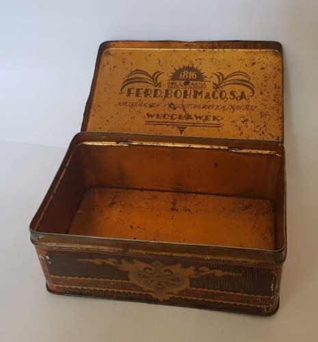 Stara puszka FERDYNAND BOHM&CO.S.A. WŁOCŁAWEK