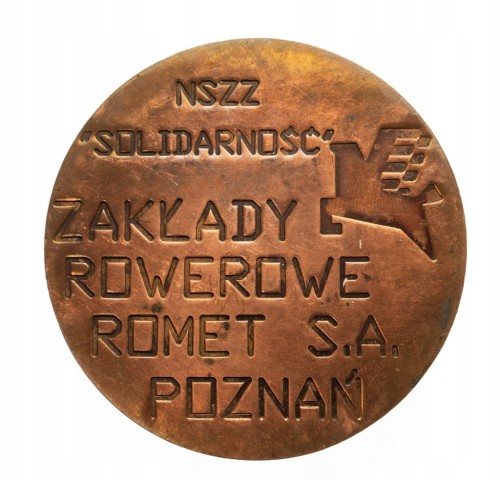 MEDAL 15 LAT SOLIDARNOŚĆ ZKŁ ROWEROWE ROMET POZNAŃ