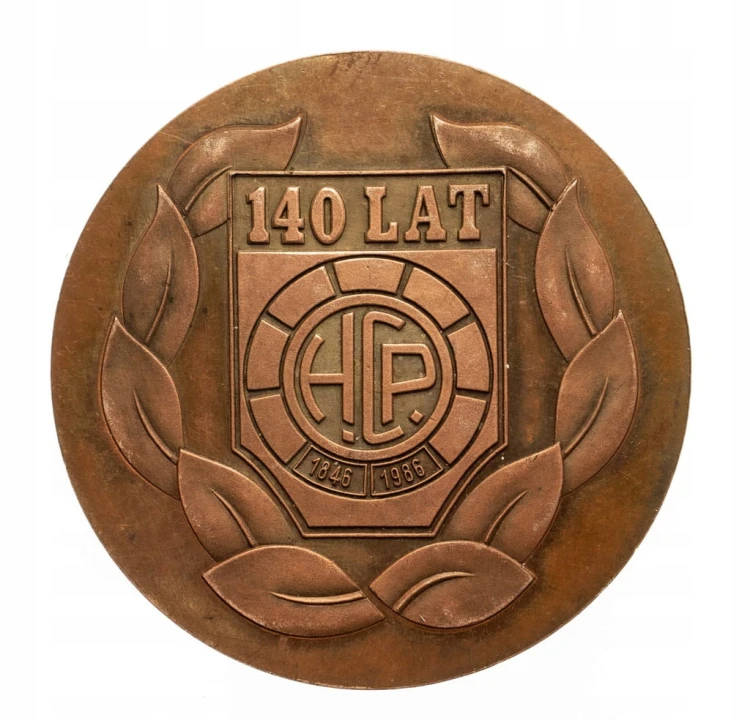 MEDAL 140 LAT HCP POZNAŃ HIPOLIT CEGIELSKI 1986