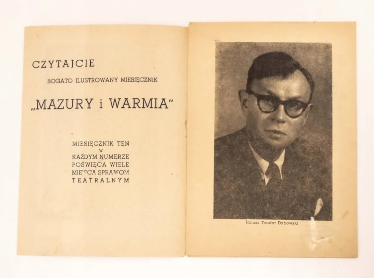 STARY PROGRAM NARODZINY POETY 1956 TEATR OLSZTYN