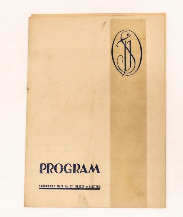 STARY PROGRAM NARODZINY POETY 1956 TEATR OLSZTYN