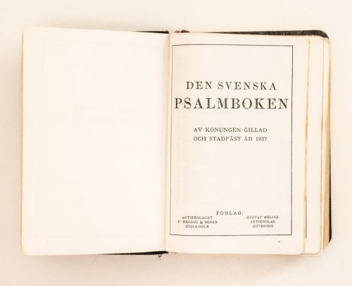 STARA KSIĄŻKA SZWEDZKA PSALMBOKEN PSALMY 1938