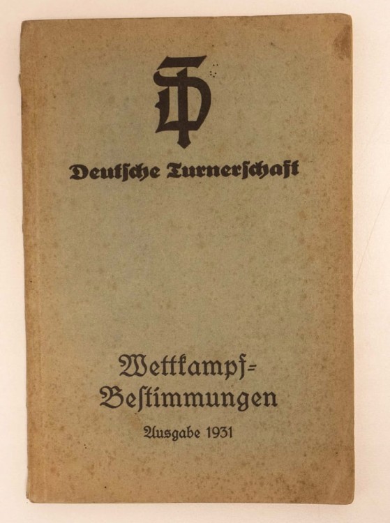 STARA KSIĄŻKA NIEMIECKA DEUTCHE TURNERSCHAFT 1931