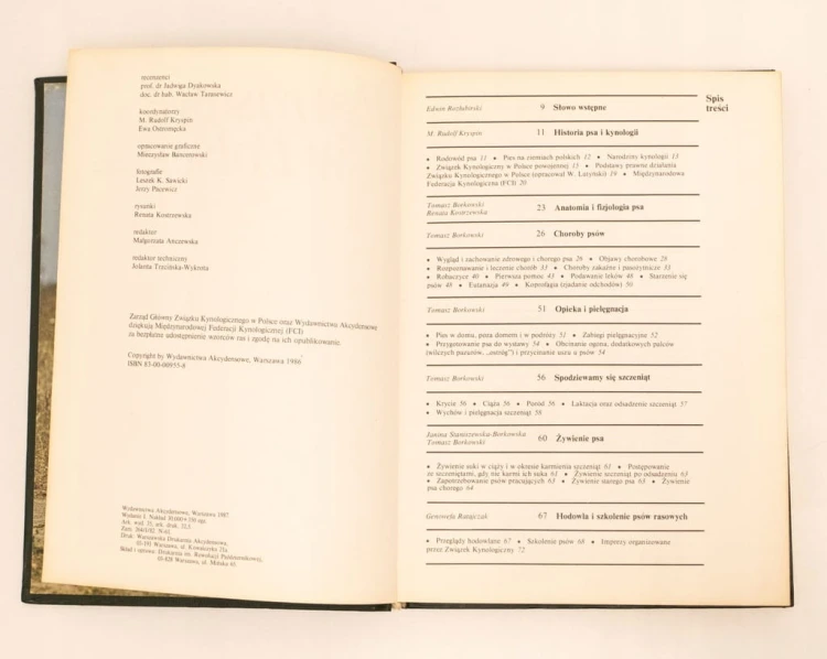 STARA KSIĄŻKA PSY RASOWE W POLSCE 1987