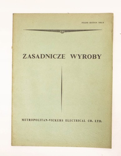 STARA KSIĄŻKA WYROBY METROPOLITAN ELECTRICAL