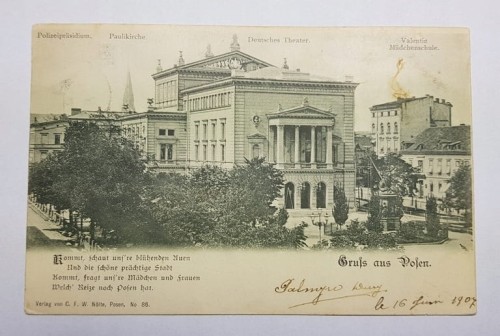 POZNAŃ TEATR MIEJSKI 1907