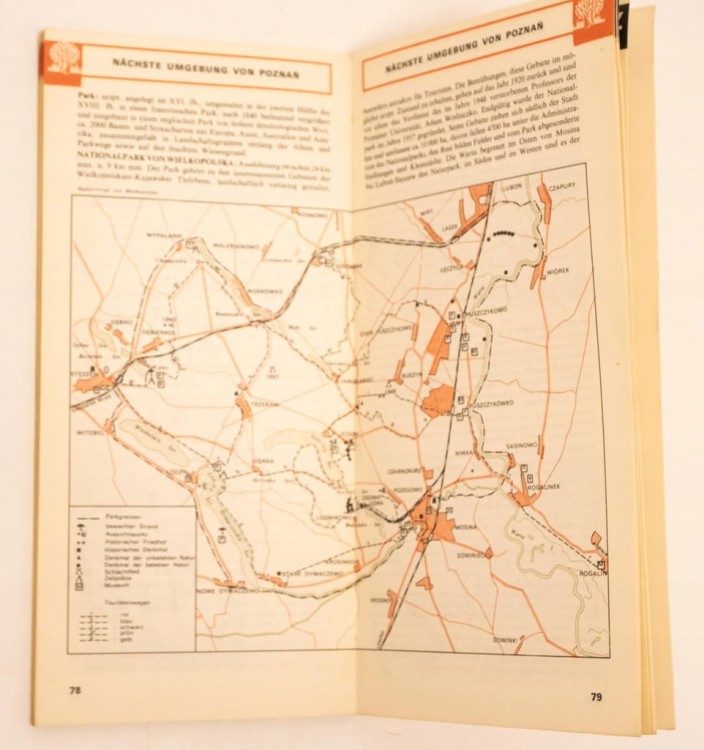 STARY PLAN MIASTA POZNAŃ 1980