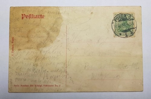 POZNAŃ ZAMEK CESARSKI BUDOWA 1908