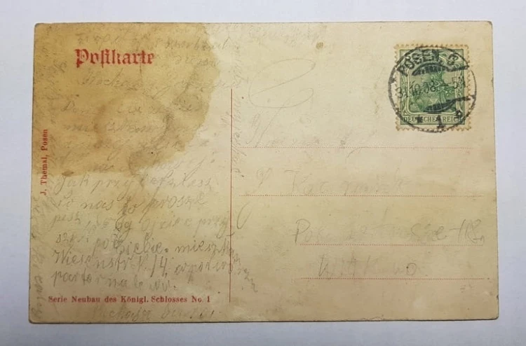 POZNAŃ ZAMEK CESARSKI BUDOWA 1908