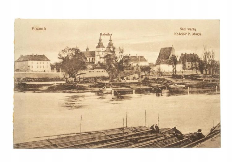 POZNAŃ - KATEDRA, KOŚCIÓŁ, WARTA pocz. XX w.