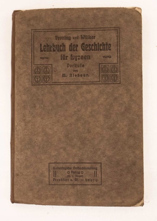 STARA KSIĄŻKA LEHRBUCH DER GESCHICHTE 1923