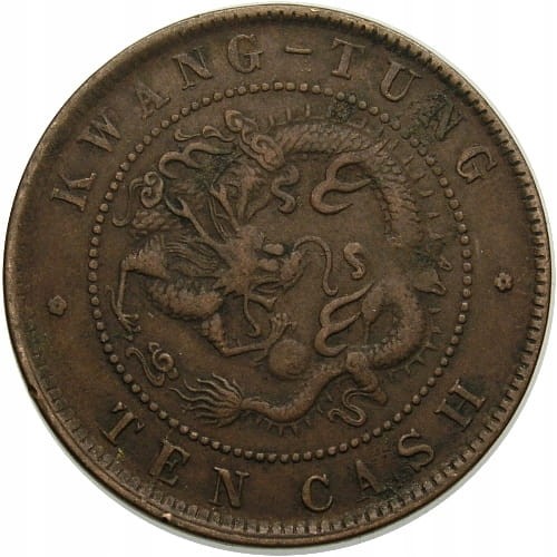 Chiny, Prowincja KWANG-TUNG, 10 cash