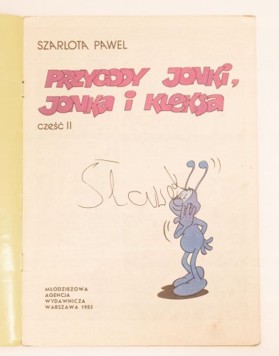 STARY KOMIKS PRZYGODY JONKI JONKA I KLEKSA CZ. II