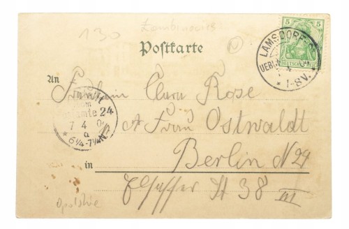 ŁAMBINOWICE - KASYNO, KOSZARY, WARTOWNIA 1904