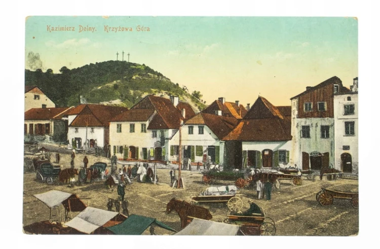 KAZIMIERZ - KRZYŻOWA GÓRA, RYNEK, TARG 1914
