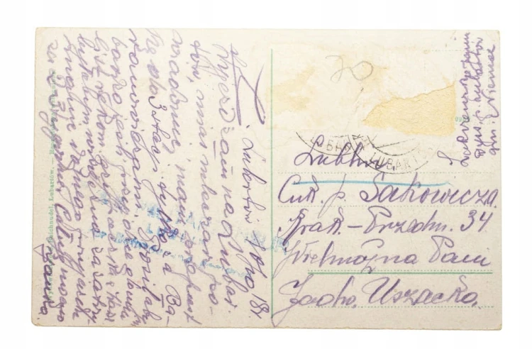 LUBARTÓW - RYNEK, TARG, KOŚCIÓŁ 1918