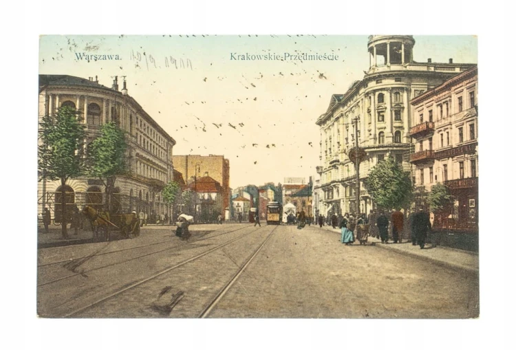 WARSZAWA - KRAKOWSKIE PRZEDMIEŚCIE, TRAMWAJ 1911