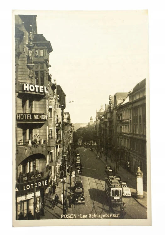 POZNAŃ - ULICA GWARNA, HOTEL MONOPOL 1940
