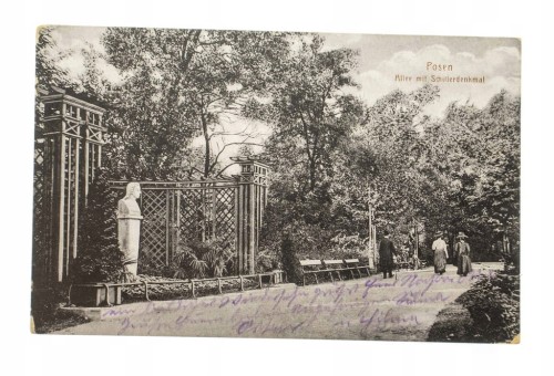 POZNAŃ - POMNIK FRIEDRICHA SCHILLERA 1915